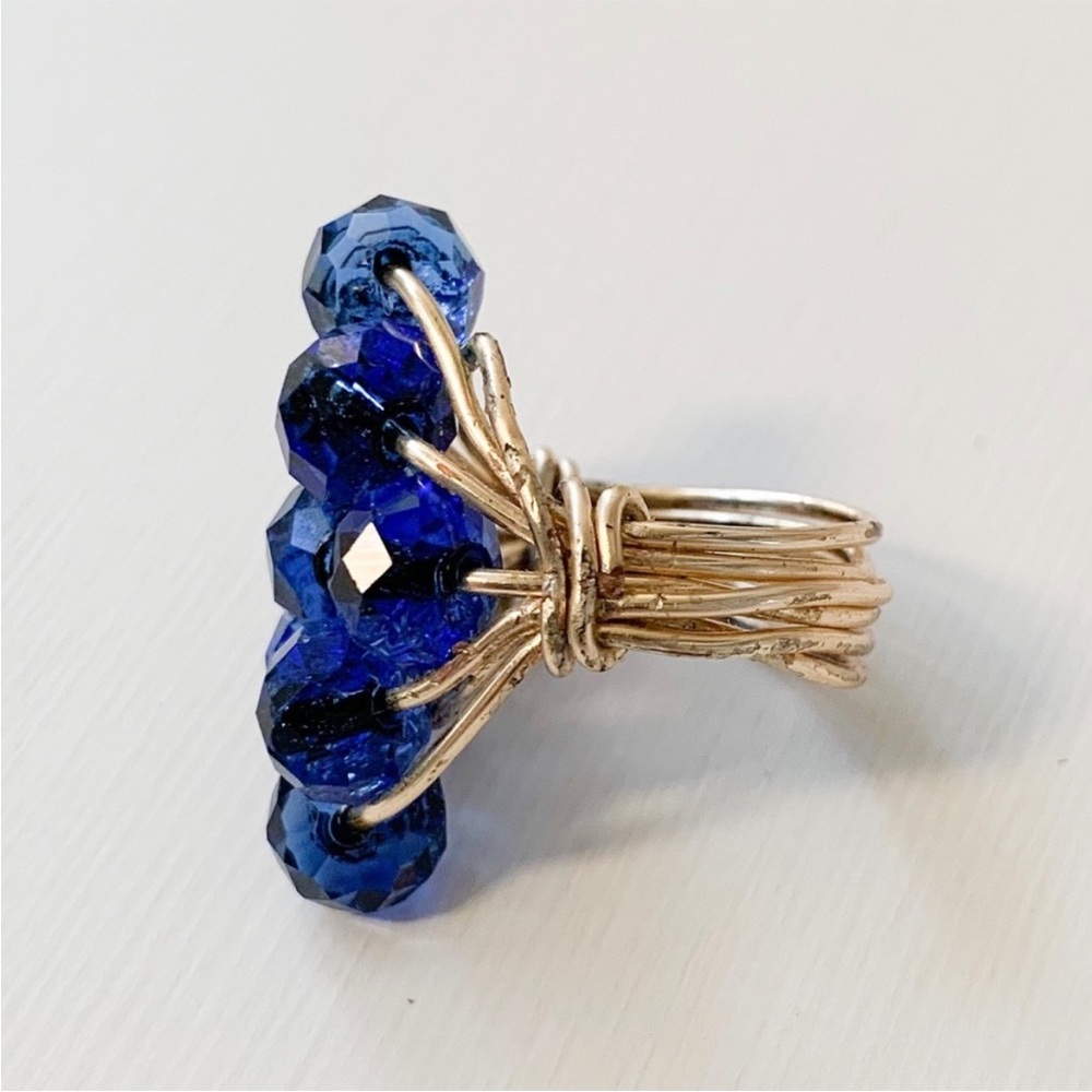 Handmade Blue Ring - Picture 2 of 3